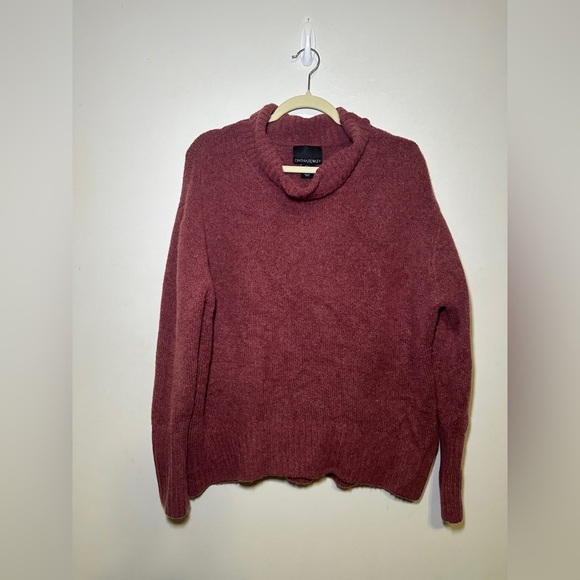 Cynthia Rowley Wool Cowl Neck Sweater Size Medium - Picture 2 of 8